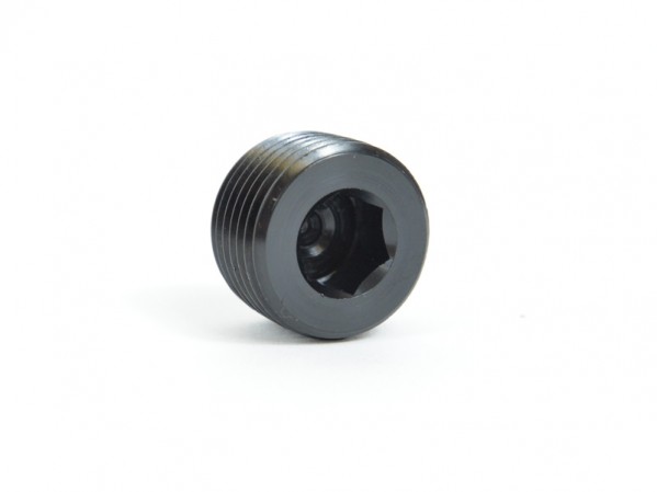 1/2 NPT Threaded Plug - Black