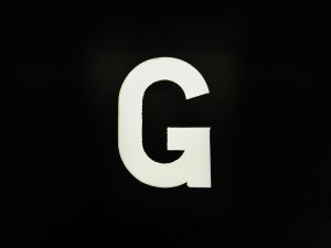 2_1/2 Number Plate Letter G