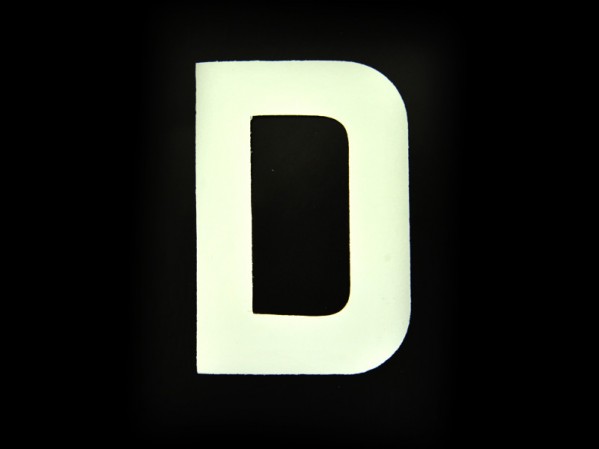 3 Number Plate Letter D