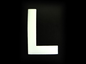 3 Number Plate Letter L