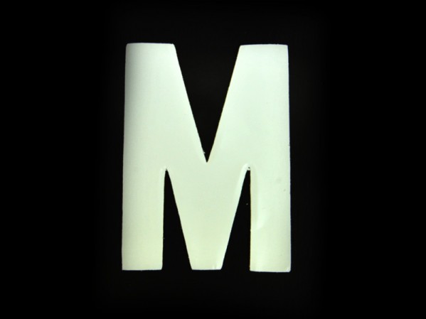 3 Number Plate Letter M