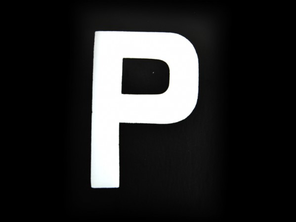 3 Number Plate Letter P