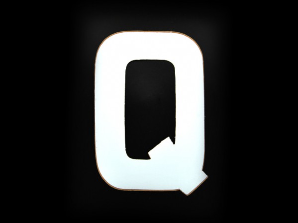 3 Number Plate Letter Q