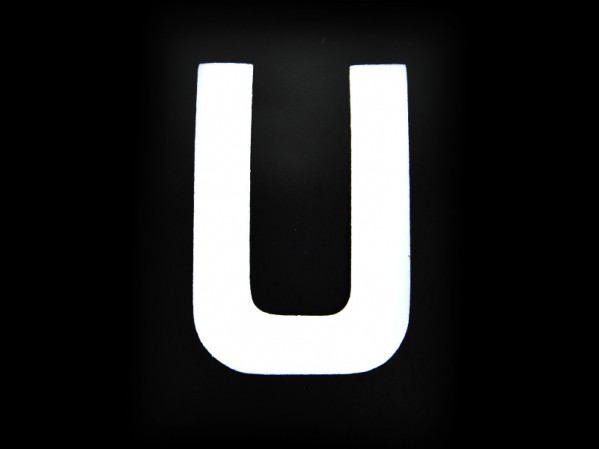 3 Number Plate Letter U